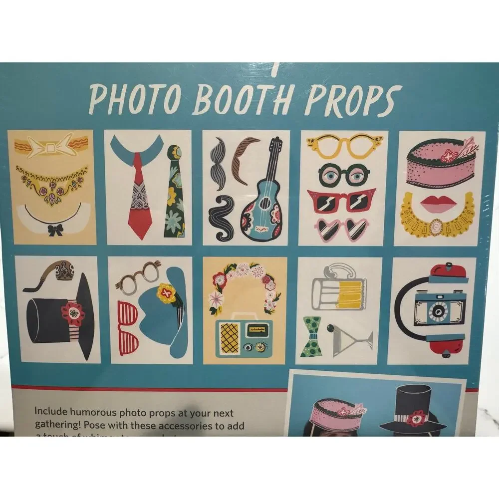 LOT OF 2:  Photo Booth Prop Sets - Strike a Pose and Hollywood Glamour - NIB